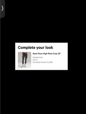 lululemon athletica Base Pace High-Rise Crop 23" - Graphite Grey
